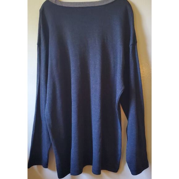 Generation One Mens 2XL New Charcoal Gray Thermal Long Sleeve Cotton Poly Soft - Picture 8 of 9